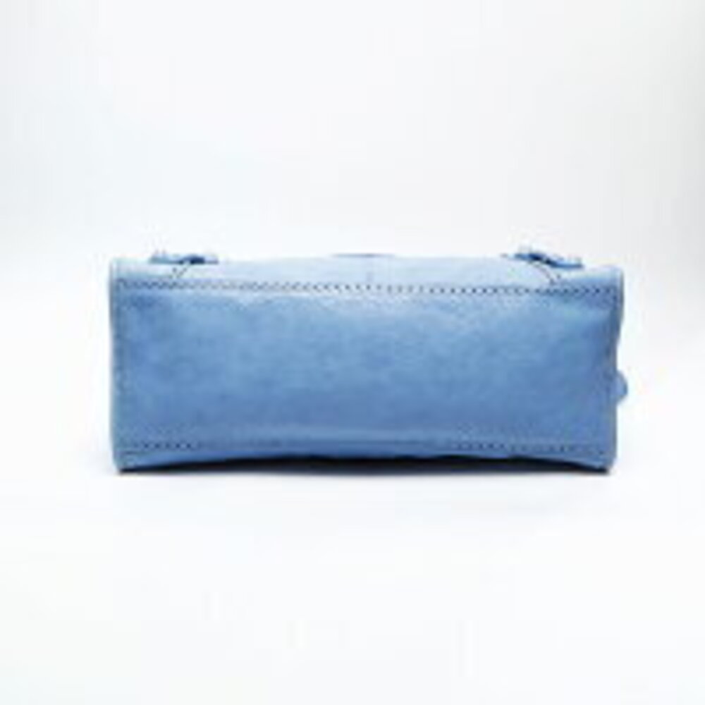 Balenciaga City Leather Handbag Blue - Picture 8 of 13
